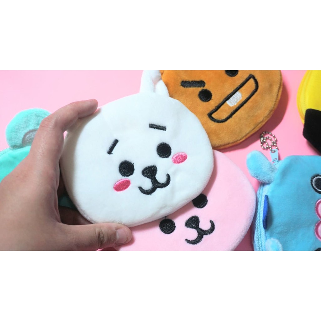 POUCH LUCU BT21 BANGTANBOYS DOMPET KECIL ANAK IMUT IMPORT TERMURAH DOMPET BTS COD KUALITAS TERBAIK