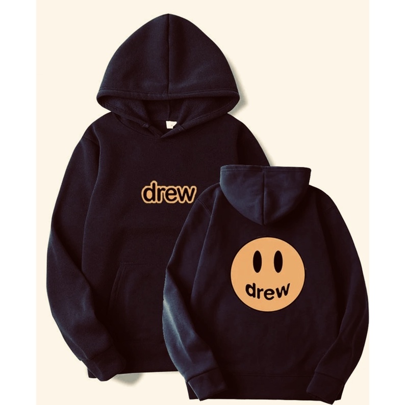 DREW FONT Sweater Hoodie II DREW FONT Jumper Hoodie II Sweter Oblong Topi Sz M - XL ( Pria &amp; Wanita / Anak &amp; Dewasa )