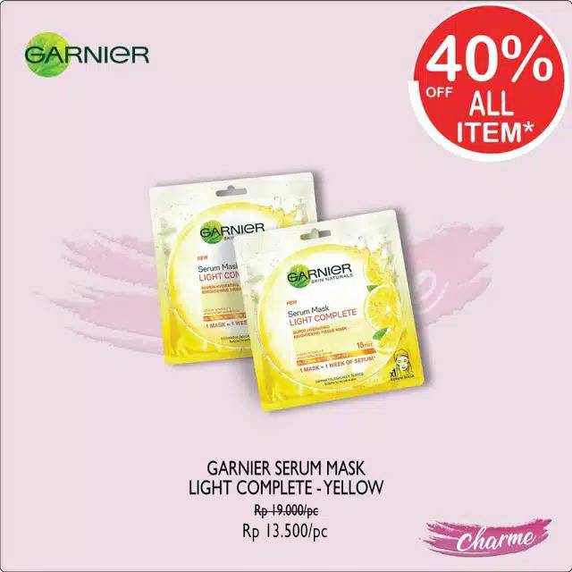 (READY) GR Serum Mask Sheet Masker Light Complete Green Tea Pomegrante Sakura White