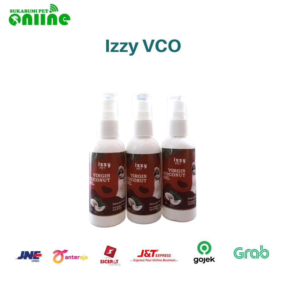 izzy vco virgin coconut oil minyak kelapa untuk kucing vco kucing 60ml