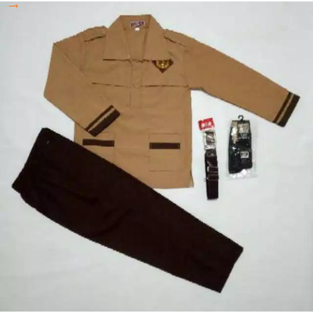 Seragam sekolah sd seragam pramuka Setelan anak laki laki pramuka siaga panjang