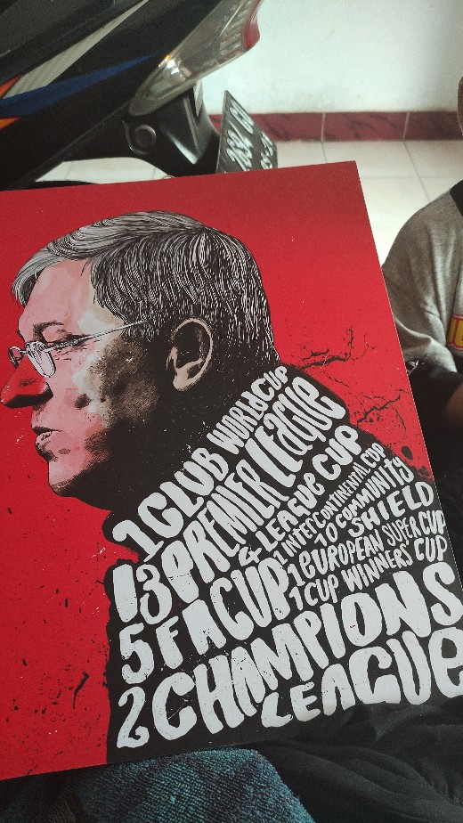 Wall Decor Hiasan Dinding Poster Kayu Manchester United Mufc Apmufca000b 30cmx40cm