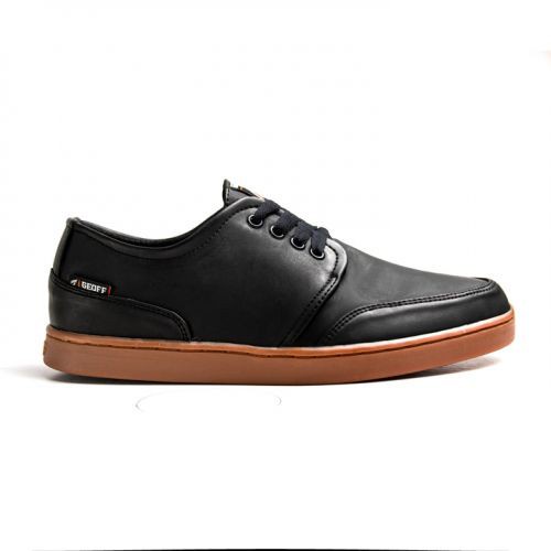 Geoff Max Factory - Authentic Leather Black Gum (Clearance Sale) | Sepatu Pria | Sneakers Pria | Sne