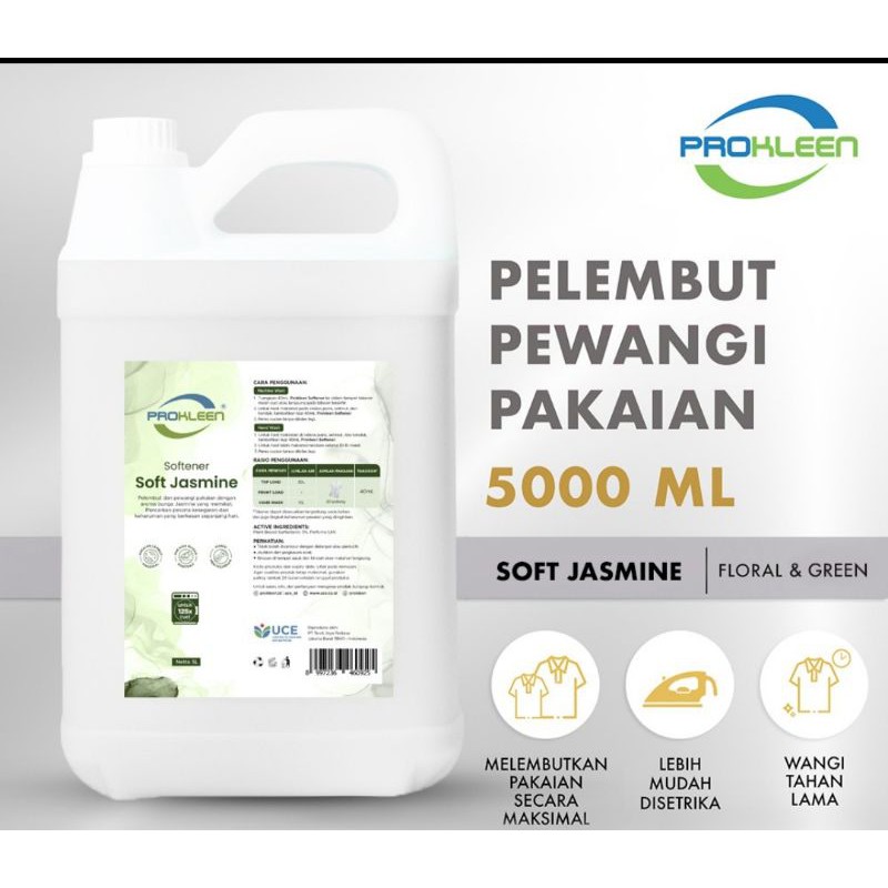 Pewangi dan Pelembut Pakaian SOFTENER PROKLEEN 5 Liter Konsentrat ORIGINAL