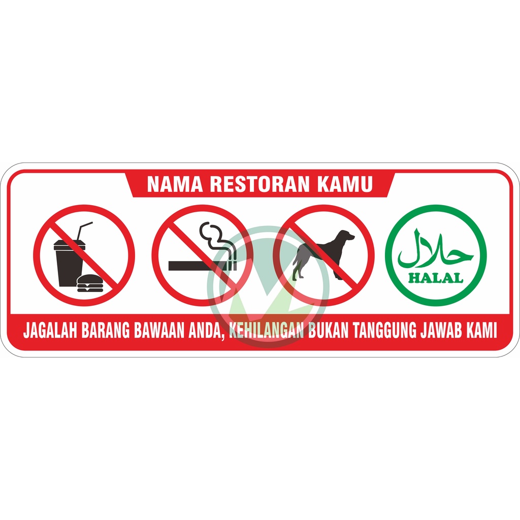 

STIKER VINYL PENGUMUMAN RESTORAN