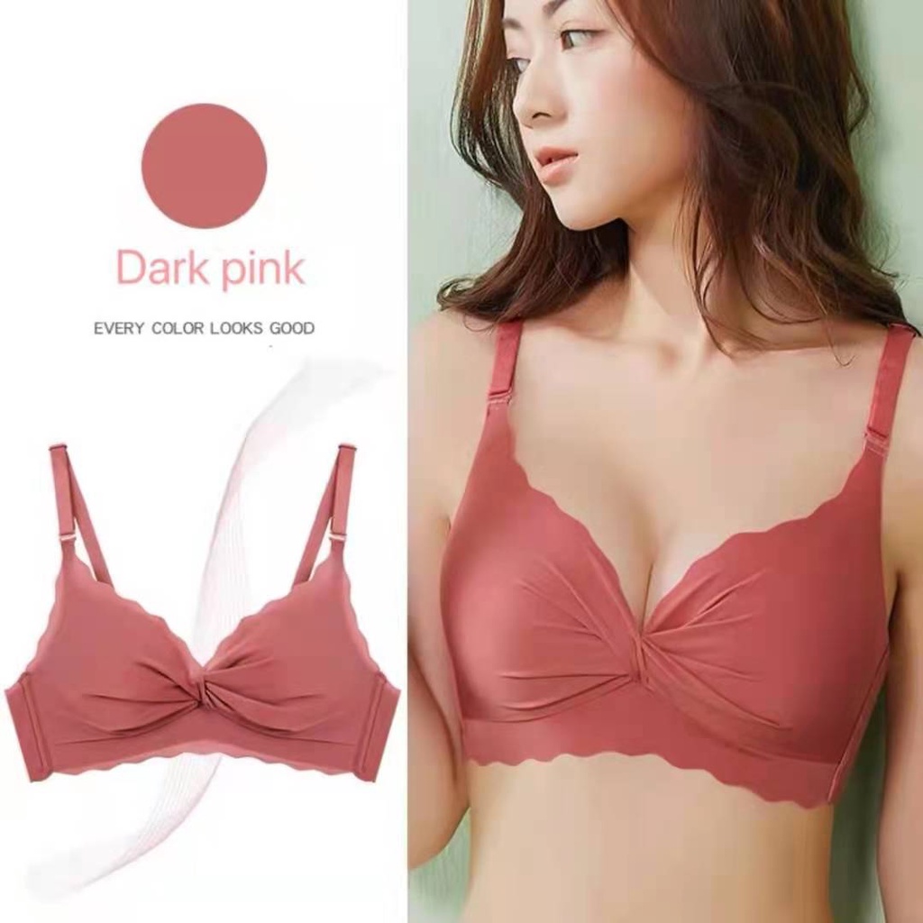 Sayishop BH push-up Bra Premium Quality Seamless Sport Push Up V Cross Tanpa Kawat