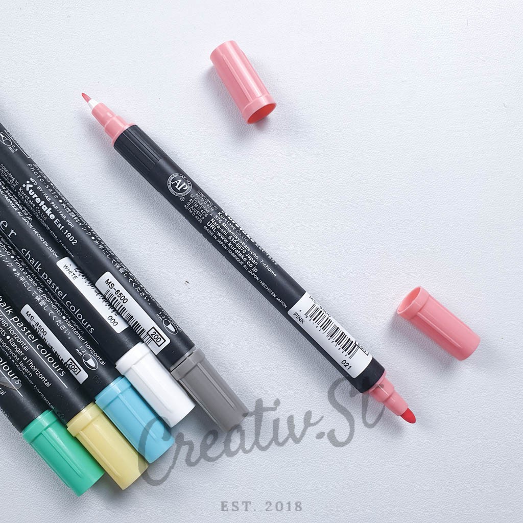 

Kuretake Zig Chalk Pastel Writer Dual Tip Marker Ms-6500 Spidol