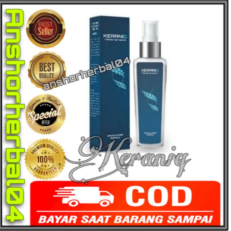 KERANIQ Hair Asli Serum ORI Penumbuh Penyubur Rambut Original (isi 100ml) Asli BPOM
