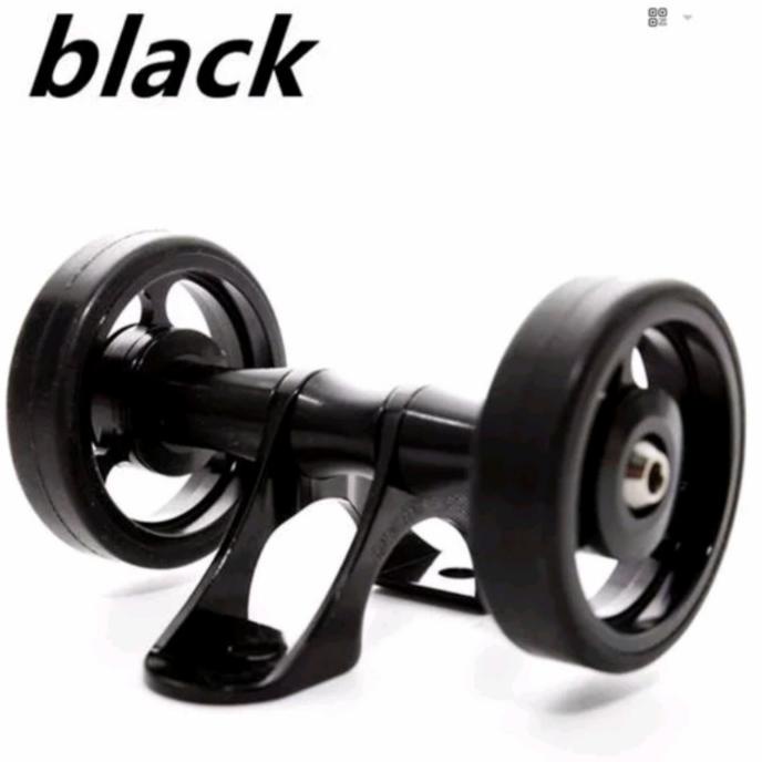 Aceoffix Brompton Fender Mudguard Easy Wheel Doubel Fender Wheel Hitam