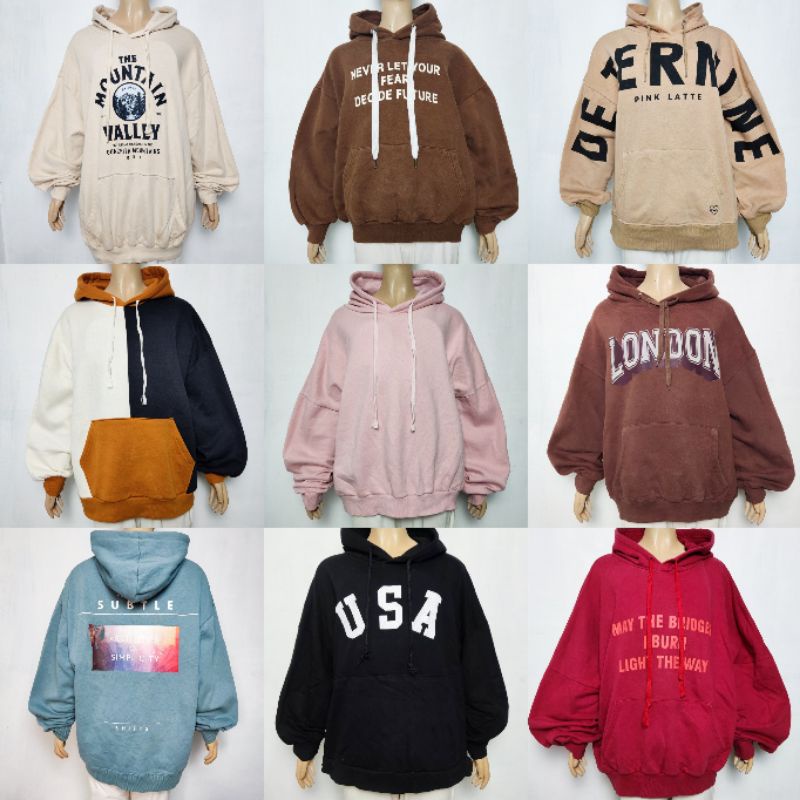 SWEATER CREWNECK  OVERSIZE I HOODIE OVERSIZE I TANGAN BALON