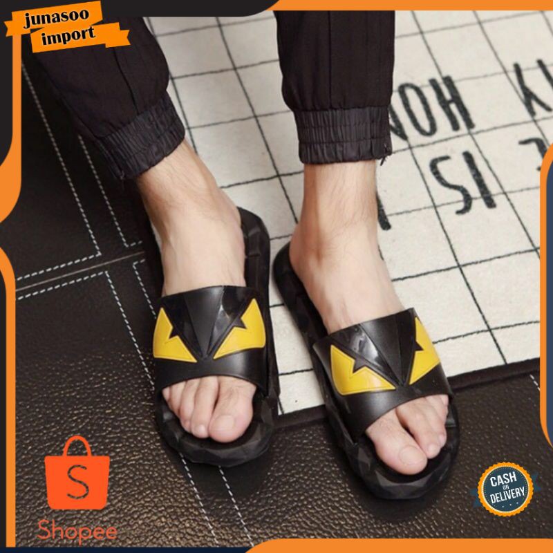 JUNASOO SANDAL PRIA IMPORT MURAH J7593/SANDAL PRIA KEKINIAN/SANDAL COWOK DEWASA KEREN MURAH FLADEO