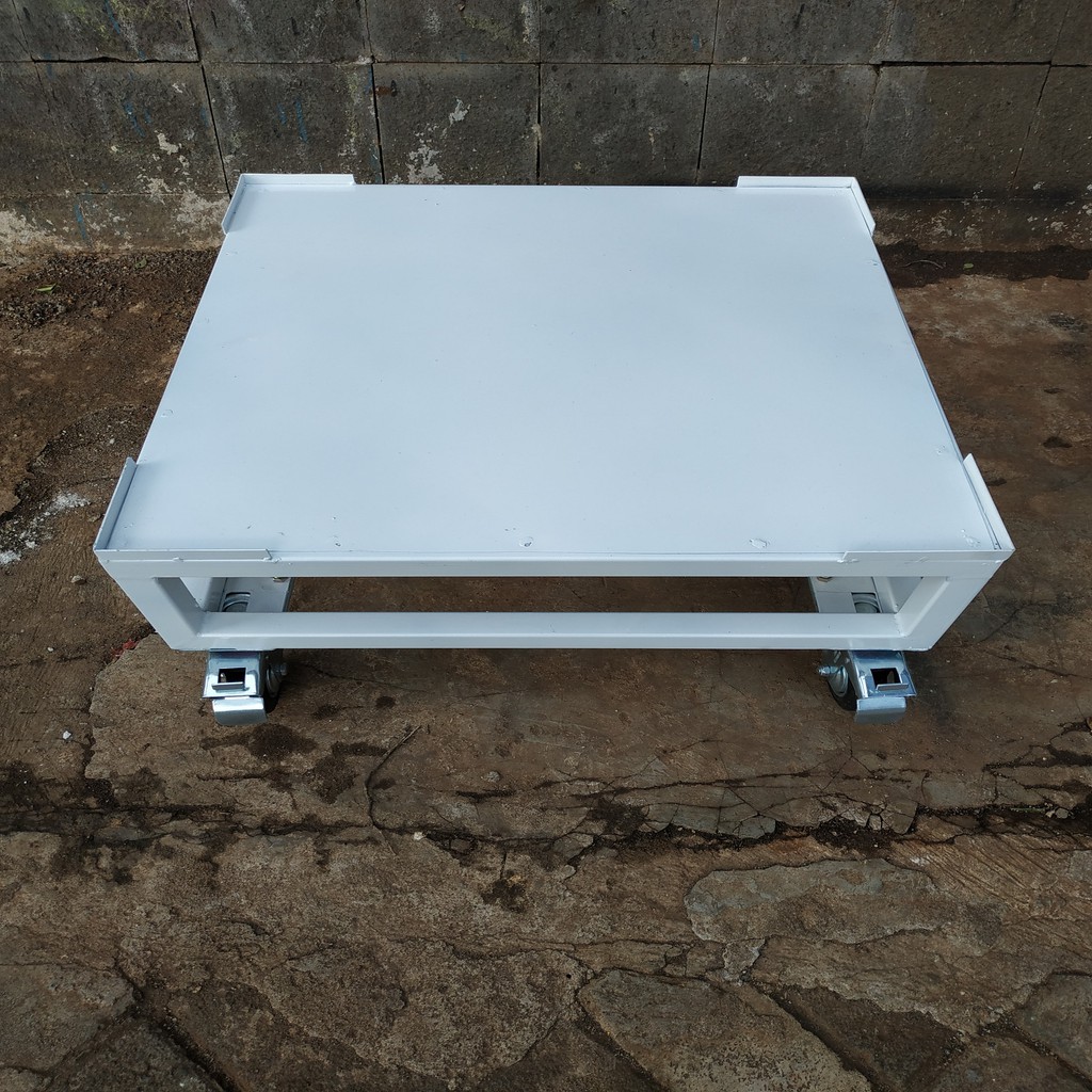 Meja Tatakan Mesin Cuci/Kulkas Dengan Roda Stoper Custom