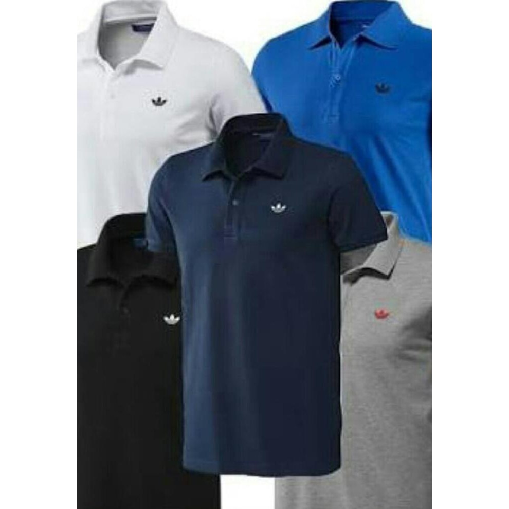 TERLARIS POLO SHIRT RETRO ADIDAS DISTRO - KAOS BAJU RETRO ADIDAS KERAH PRIA