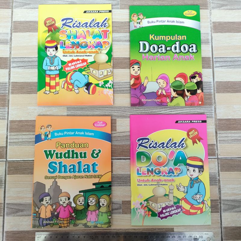 buku panduan risalah sholat wudhu shalat kumpulan doa doa untuk harian anak anak
