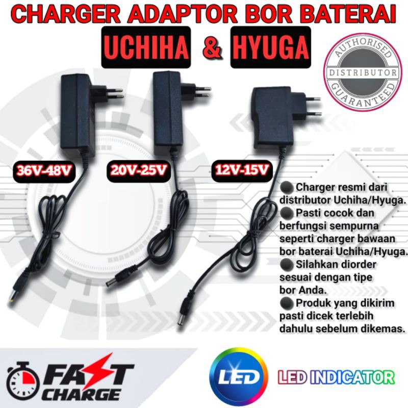charger bor baterai cordless UCHIHA HYUGA ces charging 12v 13v 15v 20v 25v 36v 42v cas