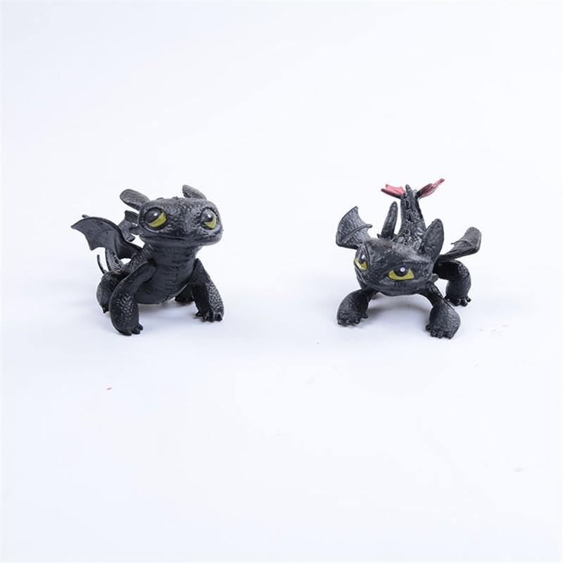 Mainan Action Figure Toothless Model Anime How To Train Your Dragon Bahan Pvc Ukuran 7-8cm Untuk Koleksi Anak