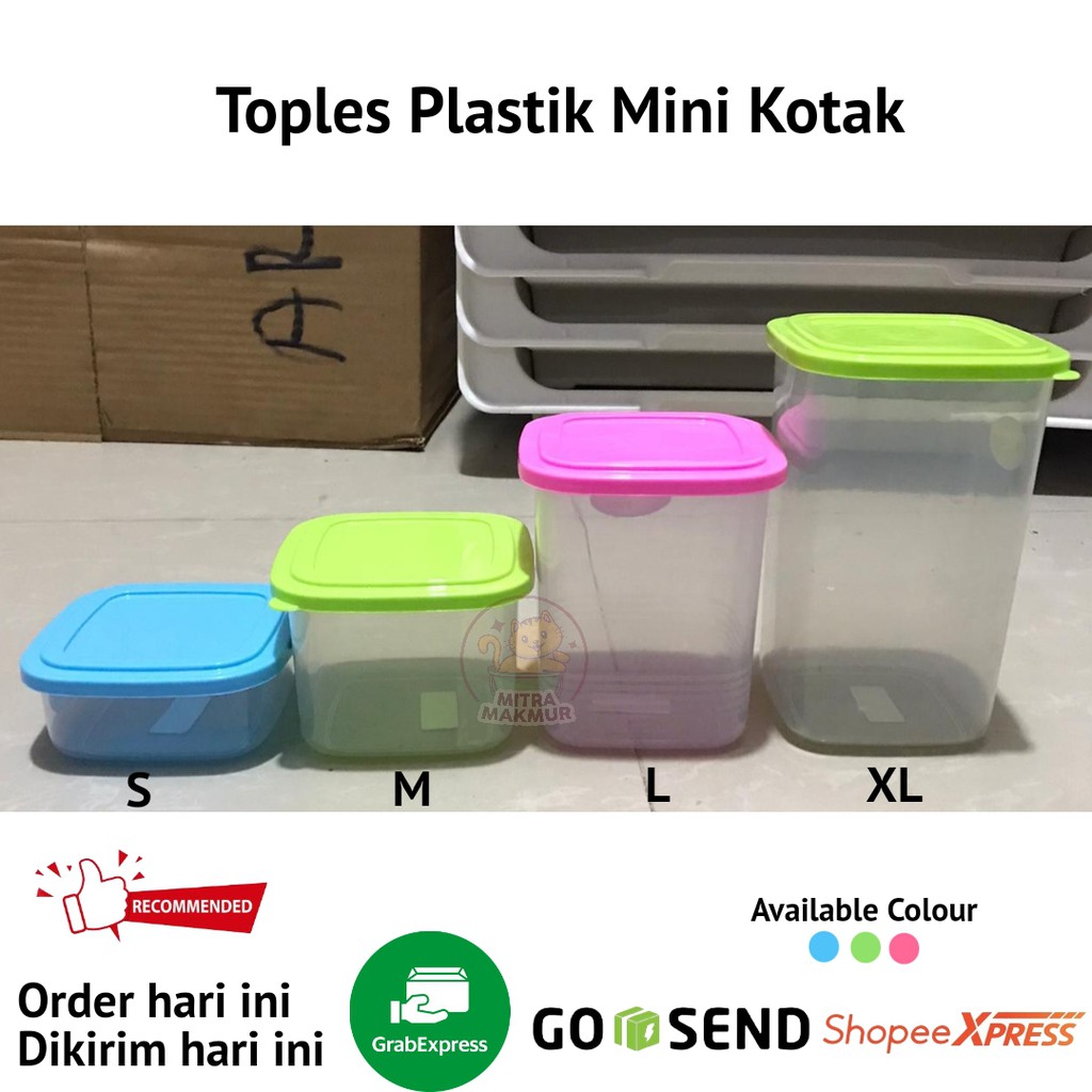 NEW!! TOPLES PLASTIK MINI KOTAK S-M-L-XL