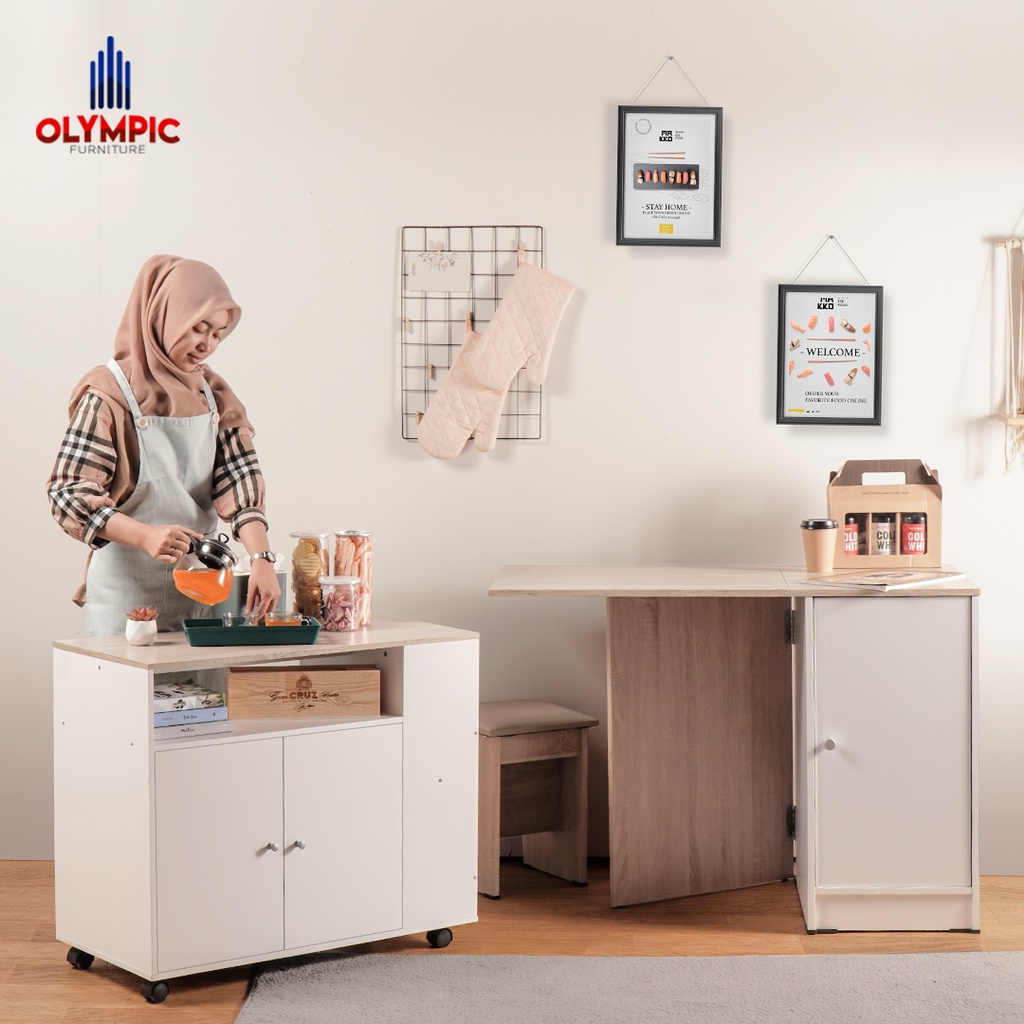 Olympic Drawer Trolley / Laci Rak Penyimpanan / Meja Drawer - DTR Rubik