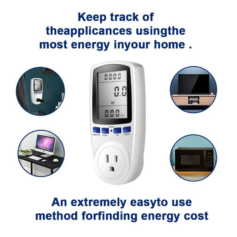 KWH Meter Alat Ukur Daya Pemakaian Listrik Portable Model Stop kontak Single Phase