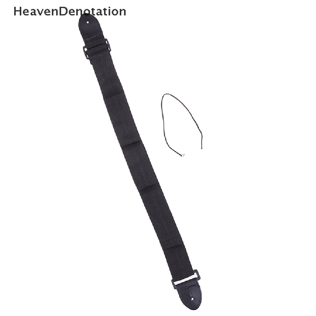 (Heavendenotation) Strap Gitar Universal Bahan Nilon + Kulit Pu Ukuran 68cm - 124cm