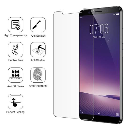 TEMPERED GLASS ANTI GORES KACA VIVO Y17