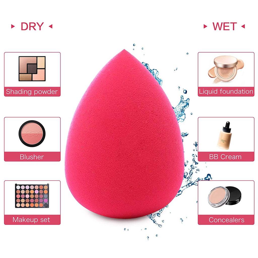 1Pc Spons Beauty Blender Bentuk Tetesan Air