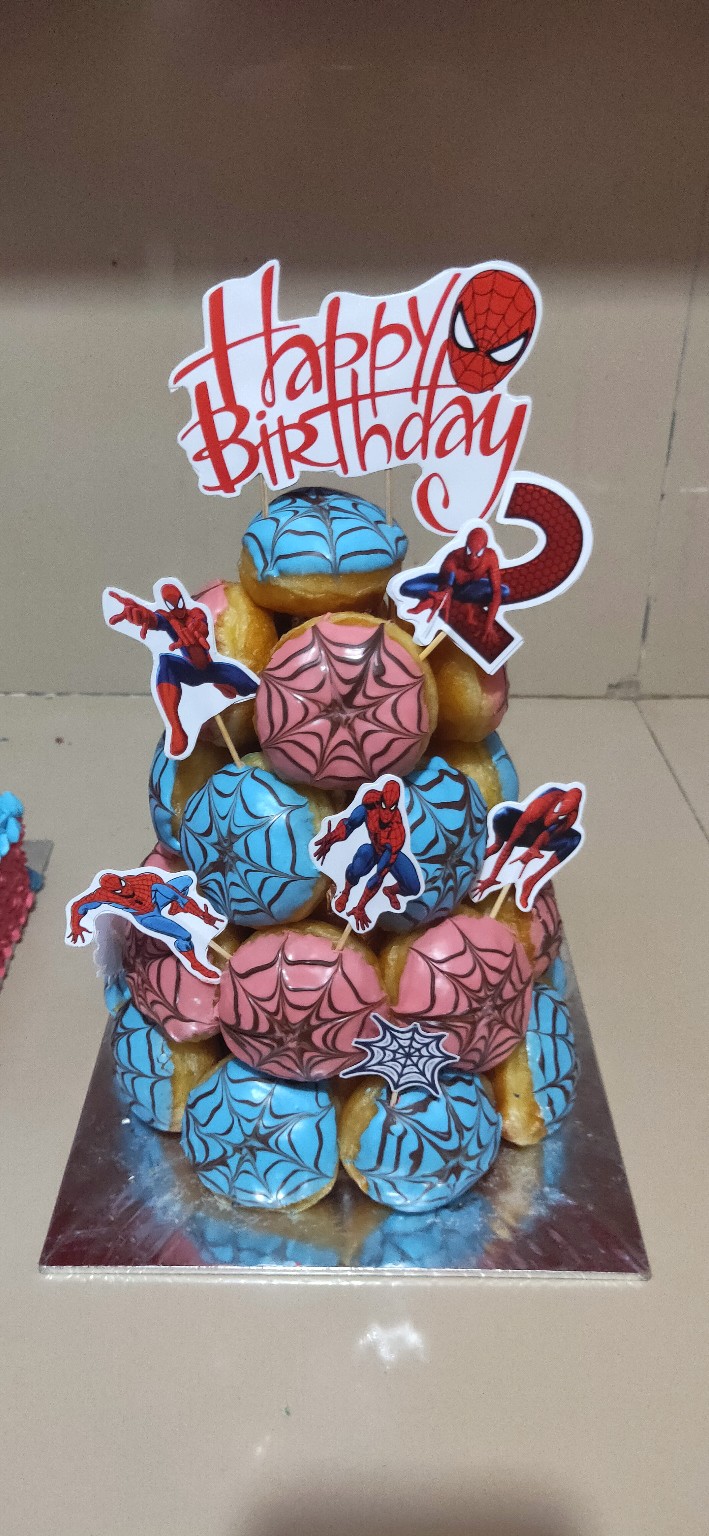 Topper Cake/cupcake, Hiasan Kue Ulang Tahun, Motif <br />spiderman