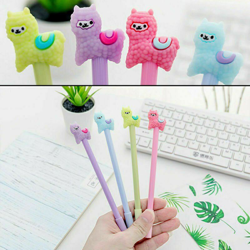

Pulpen Gel Karakter Alpaca Pena Kawai Lucu