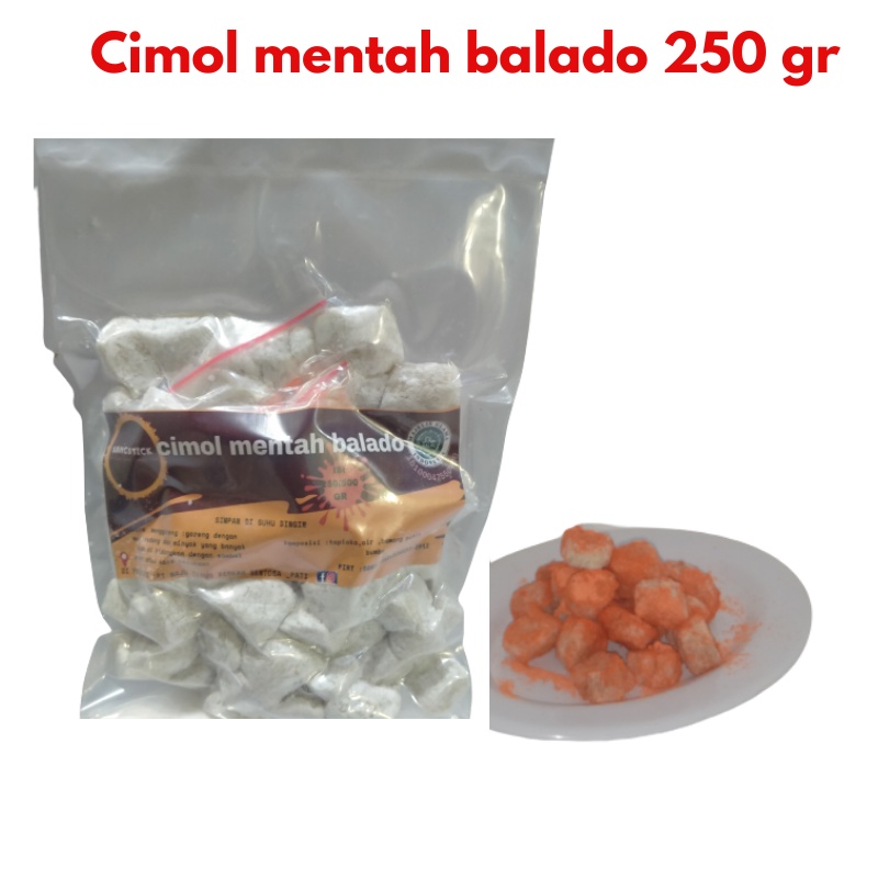 

PRODUK MR CI Sang stik -Cimol mentah balado 250 gr (WAJIB ORDER BUBLE WRAP) Kualitas terbai