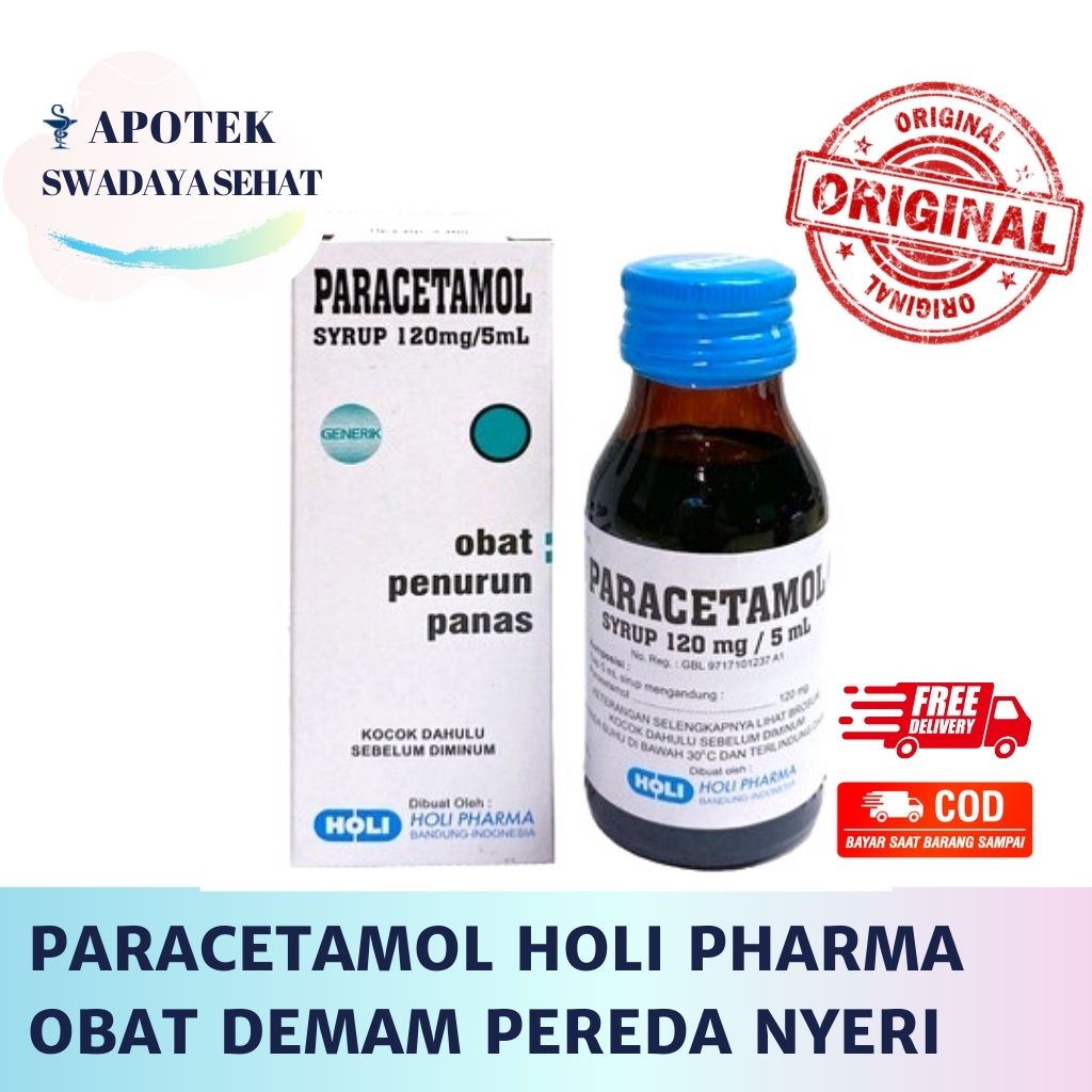 Jual Paracetamol Syrup 60 Ml Holi Pharma Obat Penurun Demam Sakit