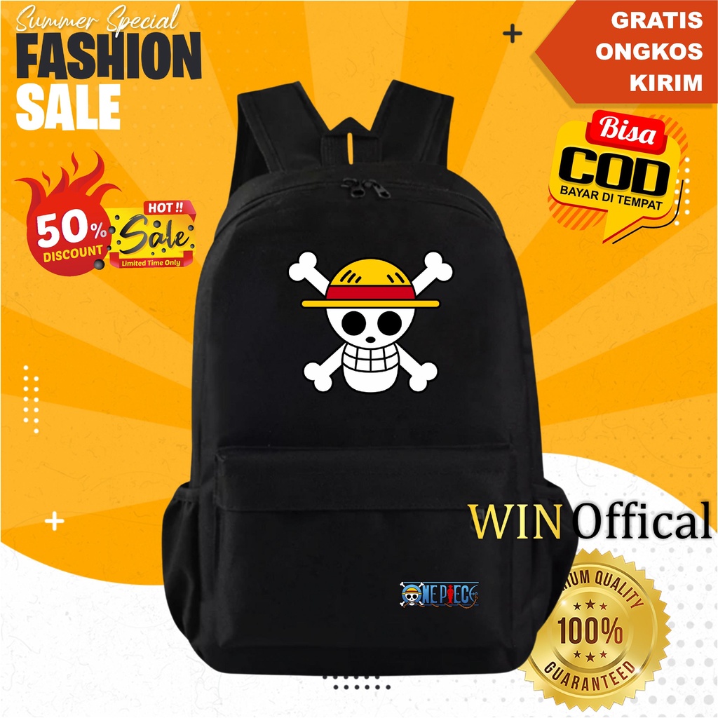 Tas Ransel Sekolah Anime One Piece Luffy Pria Tas One Piece Terbaru Karakter Kartun Tas Punggung