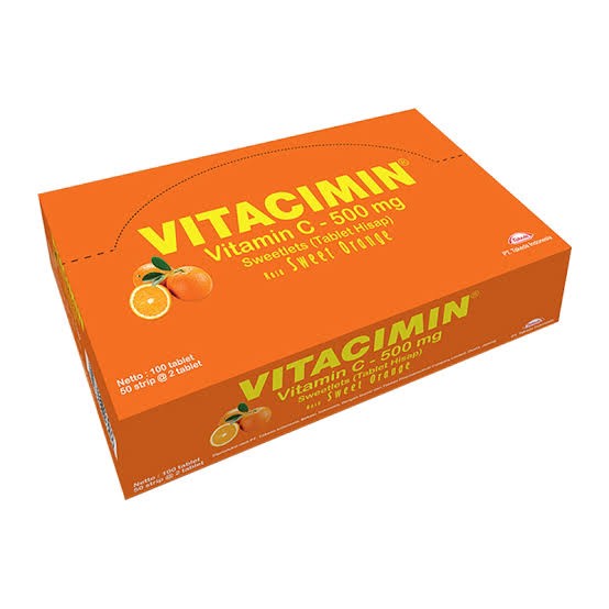 VITACIMIN PER BOX ISI 100 FRESH LEMON ORANGE BLUBERRY VITAMIN C HISAP