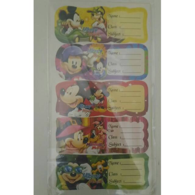 

Label Buku Mickey (isi 6)