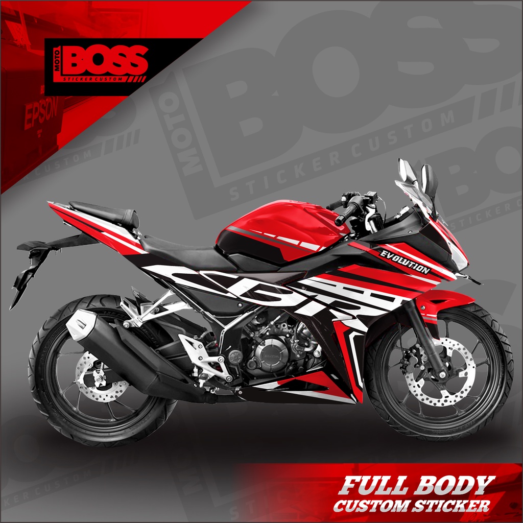 Decal Sticker CBR 150R Facelift Full Body Stiker Decal CBR150R Full Body Motif Evo