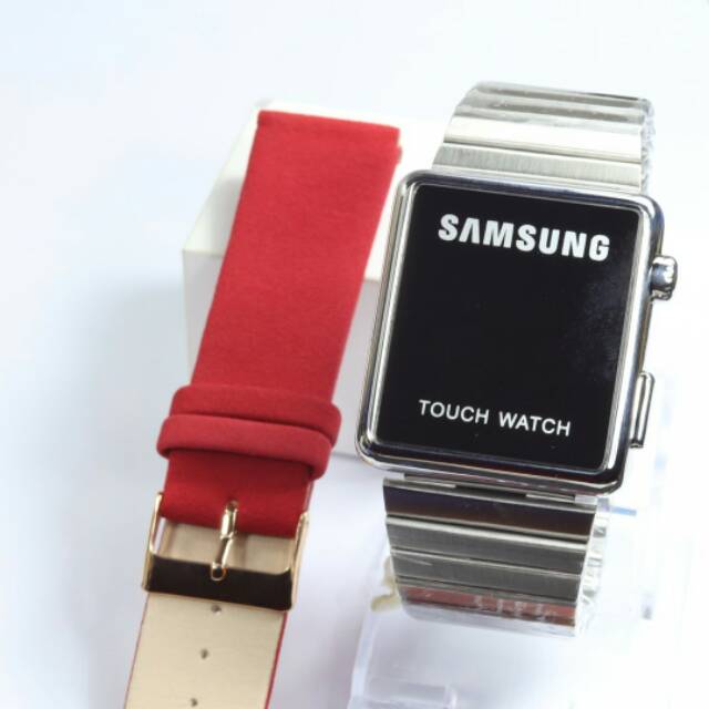 Jam tangan wanita cewek digital tali rantai stanless steel samsung touch watch