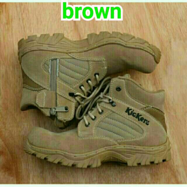 COD  Sepatu Boots Safety Kickers Sepatu Pria Septi Ujung Besi Sepatu Gunung Militer 511
