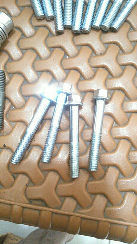 Baut Topi 8 6x40 Putih Flange Bolt