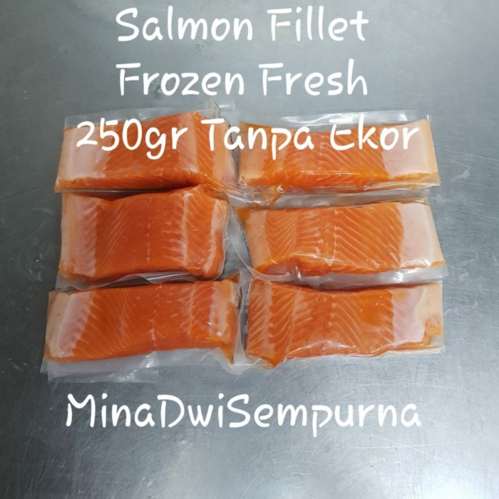 

Ikan Salmon Fillet Frozen @250gr Kualitas Premium