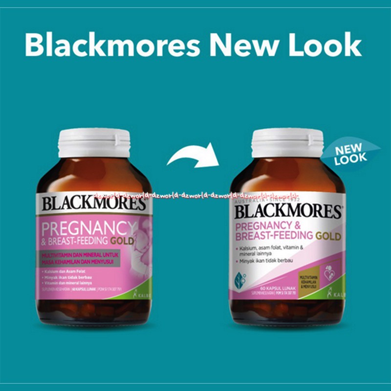 Blackmores Pregrancy &amp; Breast Feeding Gold Vitamin Untuk 120Kapsul