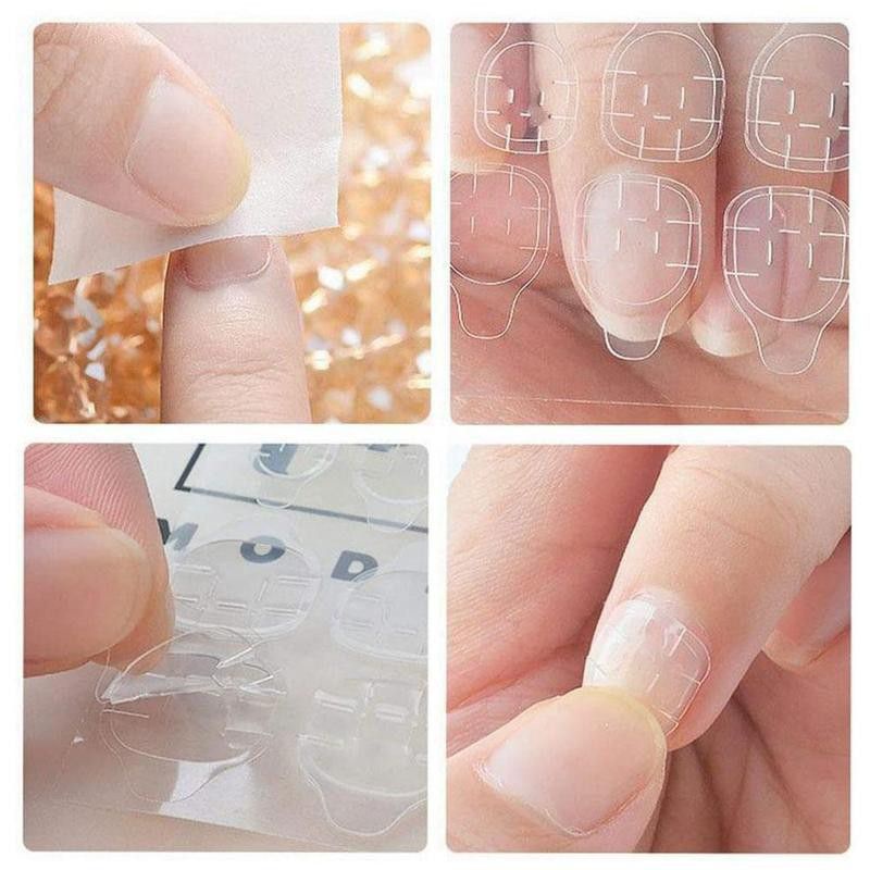 Jelly 24 Paste/Piece Lem Kuku Palsu Gel Double Tape Nail Glue 1Piece