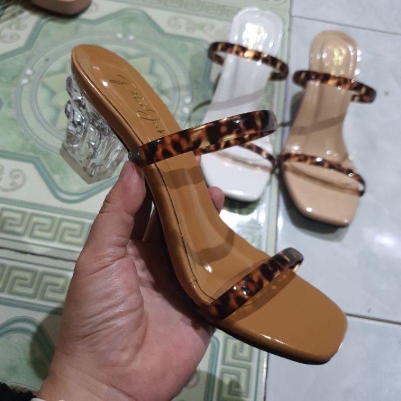 Goship|Peter jackson YR20 heels kaca 5cm-Camel