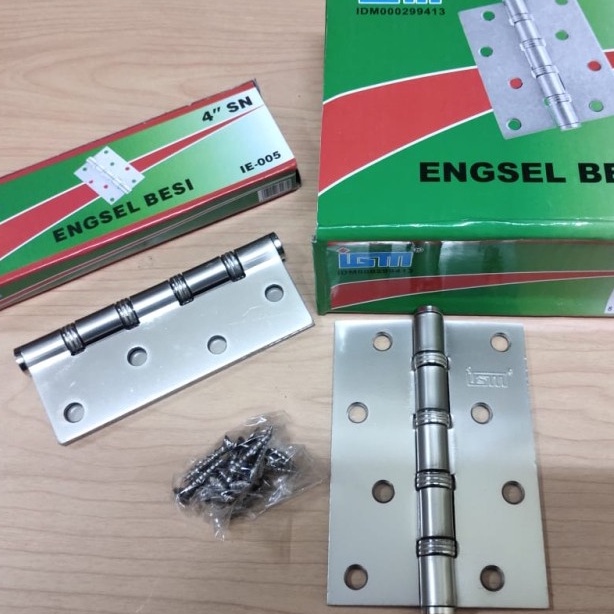 Engsel Tebal Stainles 4&quot; Inch Bagus / Engsel Pintu Jendela Stenlis IGM/ENGSEL BESI /ENGSEL PINTU KANDANG/ENGSEL PINTU GUDANG/ENGSEL PINTU WARUNG ENGSEL JENDELA PINTU KUSEN BERKUALITAS TEBAL