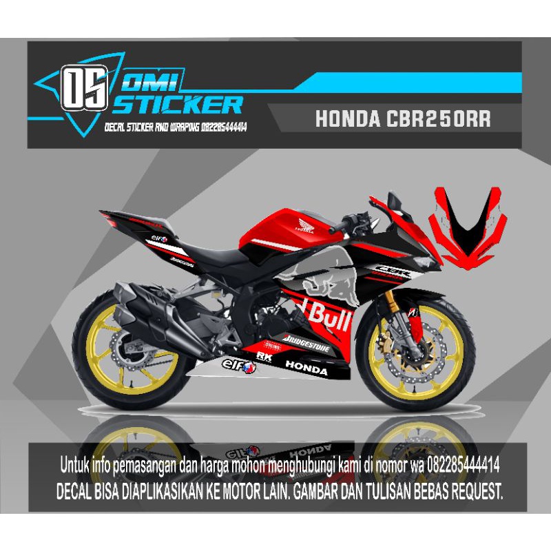deca sticker honda CBR250 rr redbull
