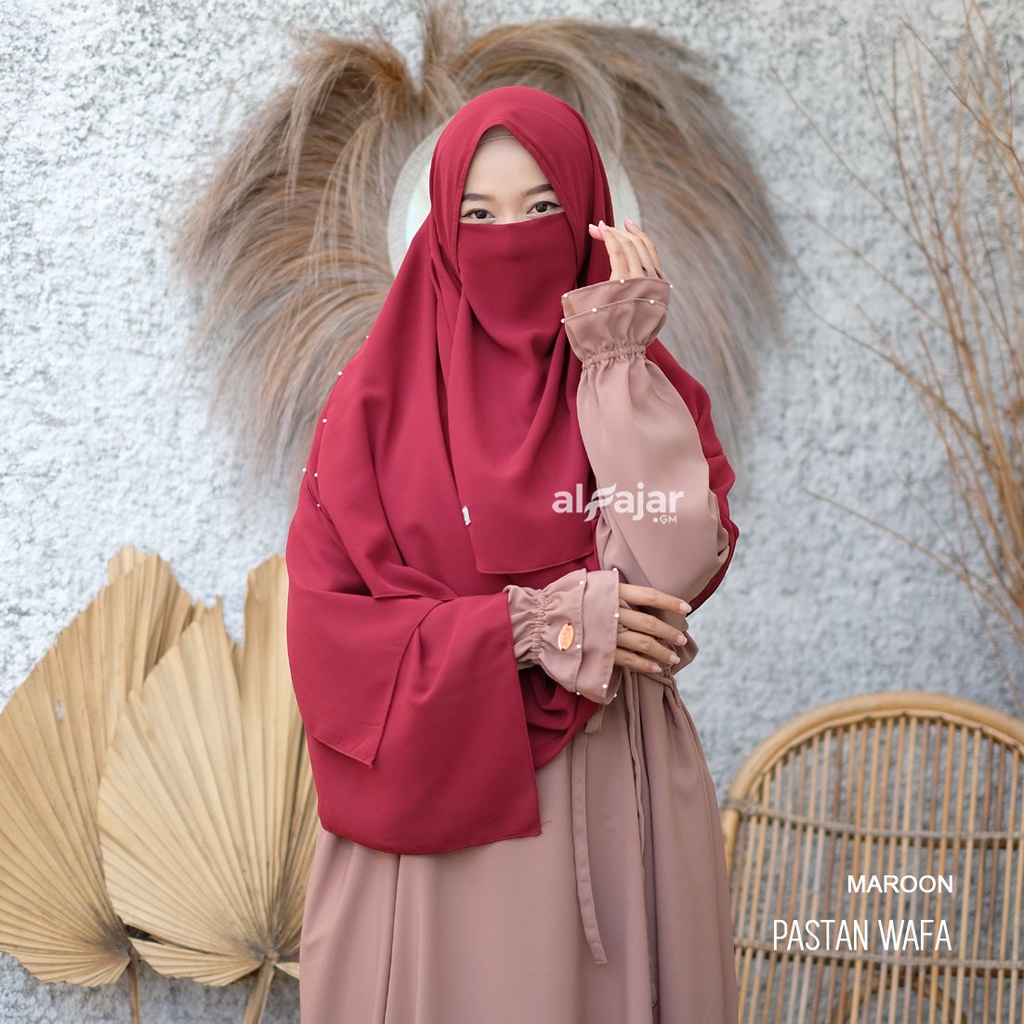 Jilbab Pasmina Instan Ceruty Babydoll Wafa by Alfajar Free Cadar