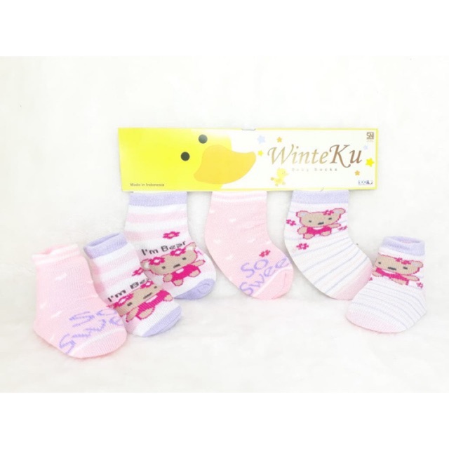 Kaos kaki WINTEKU 3in1 newborn 0-6bln TERMURAH!!!