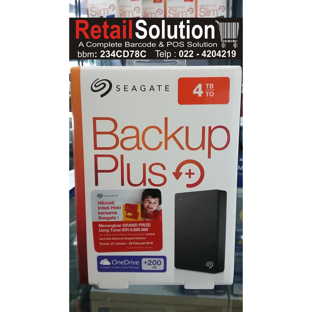 HARDISK EKSTERNAL SEAGATE BACKUP PLUS SLIM 4TB