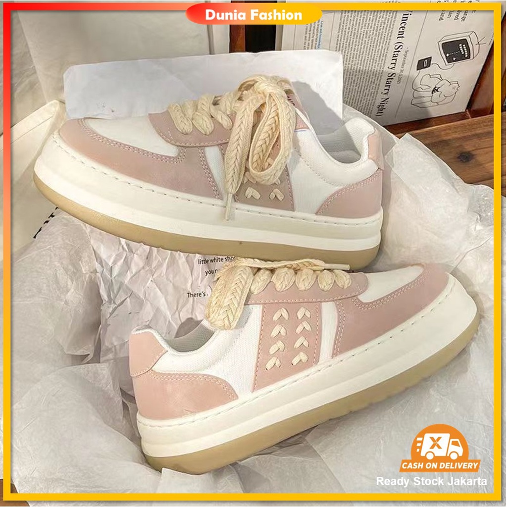 [DUNIA FASHION] Sepatu Wanita Sneakers Wanita Import Premium Quality Model Terbaru Korea Style DF 587