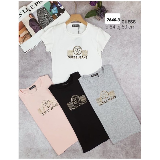 atasan kaos import 7640-3