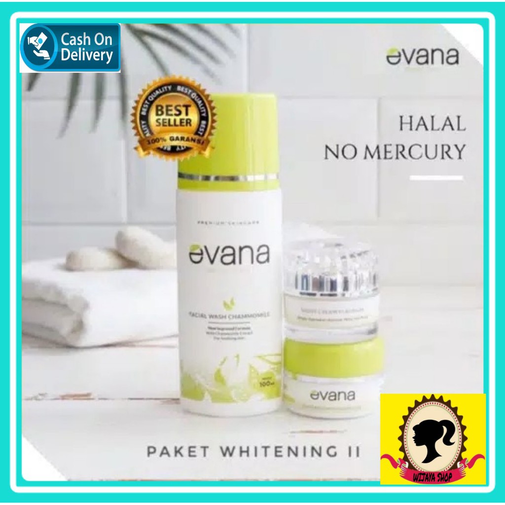 EVANA BEAUTY CARE / Paket kinclong(Paket Whitening II) BPOM