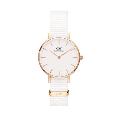 DW Petite Dover Ring Rose Gold Dial White